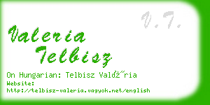 valeria telbisz business card